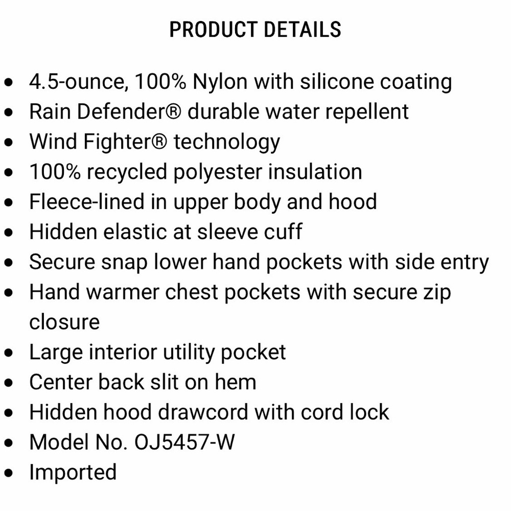 NEW Carhartt Women's Montana Relaxed Fit Insulated Jacket - Color: Tarmac - Picture 5 of 5